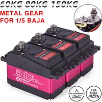 Servo RC 1/5 Servo Wasserdicht High Torque Servo 60Kg 80Kg 150Kg 160KG 24V 8,4V Metall Getriebe Digital Servo Für Redcat HPI Baja 5B S