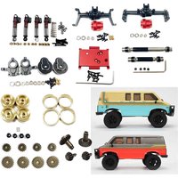for HOBBYPLUS 1/18 RC CR-18P Rock Van Parts Steering Hub Carrier Front Axle Housing Shock Absorber Gear Box Mount Axles Gear