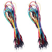 130pcs Solderless Flexible Breadboard Jumper Wires Male to Male Compatible with Arduino Breadboard