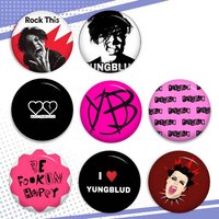 Singer Anime Hot Y-Yungblud Theme 32/44/58MM Customizable Button Pins Cute Funny Creative Badge Jewelry Decor Gifts For Friends