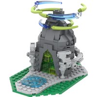 Gobricks MOC Zeldaed Shrine of Light Building Blocks Model Medieval Game Architecture Bricks Toys Children Birthday Gifts Toys