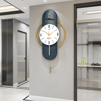 Wall clock living room high-end fashion light luxury, hanging watch home decoration creative wall mounted clock