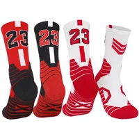 number 23 socks men women sport socks basketball football baseball rugby cycling running socks