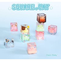 Choco Teddy Square Cat Ice Cool Series Luminous Blind Box Shake It The Decompression Toy Cute Mini Ornament Mystery Box Fun Gift