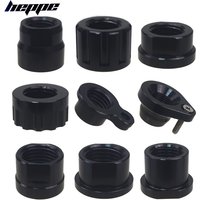 HEPPE MTB Road Bike Thru Axle Nut M12 M14 M15 Thread Axle Nuts Bike Hub Tube Shaft Skewer Cap for P1.0/1.25/1.5/1.75mm Thru Alxe