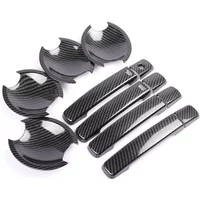 ABS Carbon fiber Door handle Protective covering Cover Trim Car styling For 2005-2015 Nissan Navara D40 Frontier