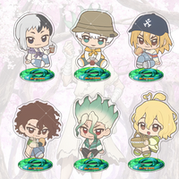 Anime Dr. Stone 10CM Stand Ishigami Senku Gen Asagiri Acrylic Stand keychain Cute character Anime Peripheral Collection Gift