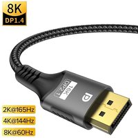 DP Cable DisplayPort Cable 30Hz 8K 60Hz HDR Video Audio Displayport Cable Display Port For TV Video PC Laptops TV Gaming Monitor