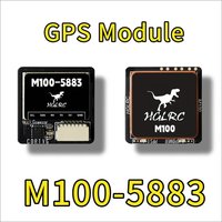 HGLRC M100-5883 M10 GPS Module 21x21mm with Compass Ceramic Antenna On-Board LED Indicators for RC Airplane FPV Long Range
