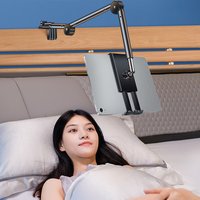 Bed Desktop Tablets Holder Foldable Powerful Clip Lazy Bedside Mobile Phone Bracket Stands Clamp for iPhone for iPad Air Pro Min