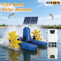 Solar Large Pond Bubbler Dam Lake Aerator Aeration Systems Outdoor Water Solutions HZUSUN Solar Pond Oxygenator Kit for Sale