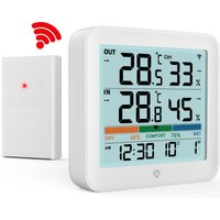 2025 New Digital Thermometer Hygrometer Indoor Outdoor, LCD Wireless Smart Humidity Meter Room Temperature Monitor for Home/Baby