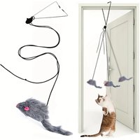 Door Hanging Interactive Cat Toy Self Playing Kitten Teaser Toy Indoor Cat Stress Relief Entertainment Pet Supplies