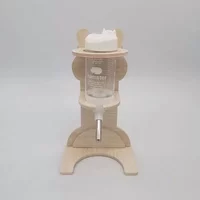 2pcs Set Hamster Ball Water Bottle Rack Golden Bear Vertical Water Bottle Solid Wood Bracket Flower Branch Mouse Water Dispenser