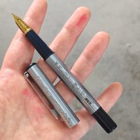 Rare Old stock Yunshan brand "Looking forward to the Olympics" fountain pen large nib lightweight, squeeze-filling collectible
