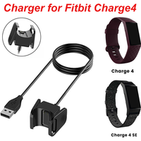USB Cable Charger For Fitbit Charge 3/Charge 4 Charging USB Cable Dock Replaceable Charger For Fitbit Charge 4 3 Dock Adapter