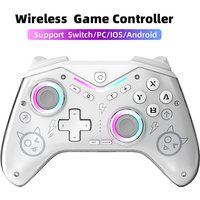 Wireless Control Bluetooth USB Wired Gamepad For Nintendo Switch Android IOS iPhone Steam PC TV Controller RGB Hall Accessories