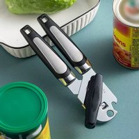 1PC Multi-functional stainless steel can opener, manual powerful bottle opener, home can opener tool.