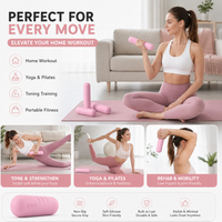 1kg 2kg Pair Adjustable Dumbbells Set 2 Weight Options Premium Silicone Hand Weights for Full Body Sculpting Home