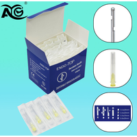 0.3/0.4 AG Endodontics Irrigator Tips 100pcs Single Pack Irrigation Needles 25MM Disposable Root Canal Cleaning Dentistry