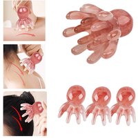 Octopus Massage Comb 8/14 Tooth Resin Korean Hair Care Acupressure Stress Relief Anti-Hair Loss Portable Head Massager for Home