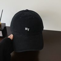 Women Solid Color Baseball Cap Embroidery Letter Cotton Duck Tongue Caps For Men Outdoor Adjustable Sun Hat