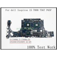 For dell Inspiron 15 7000 7567 P65F Laptop Motherboard LA-D993P DDR4 I5-7300HQ I7-7700HQ GTX1050/GTX1050TI 4G 100% Test work