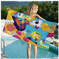 Adult Animation S-Simpsons Microfiber Beach Towel Absorbent Quick dry Soft Yoga Swimming Resort Mountain Climbing Towel