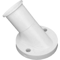 AC 250V 4A E27 45 Degree Angle Lamp Base Socket Oblique Screw Plastic Light Bulb Base Wall Lamp Holders Adapter Converter White