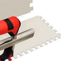 A93E-1/2Inch Square Notched Trowel,Stainless Steel Flat Finishing Trowel For Cement, Masonry Tile Installation Work