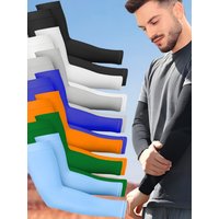 AliExpress NONE 7 Pairs of Summer Sunshade Sleeves for Men and Women, Outdoor Cycling and Driving, Sunshade Arm Sleeves