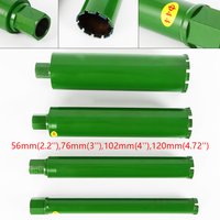 4-teiliges Diamant-Kernbohrer-Set 2,2-4,72 Zoll (56-120mm), Hochleistungs-45°-Bohrer # Stahl-Lochbohrer, M22 Gewinde Turbo-Zahn Nass- & Trockenbohrer für Stahlbeton Nass/Trocken Anwendung