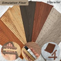 20pcs/lot Miniature Floor Model Architecture Building PVC Materials For DollHouse Indoor Ground Scene Layout Diorama kits