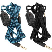 Gaming Headset Cable Woven Earphone Cord with Volume Control and Mute Switch Earphone Sound Cable for Logitech G Pro G Pro X