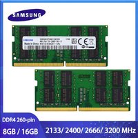 Samsung 8GB 16GB 32GB DDR4 2133MHz 2400MHz 2666MHz 3200 MHz PC4-2133P PC4-2400T PC4-2666V SO-DIMM Laptop Memory 260-Pin .2V