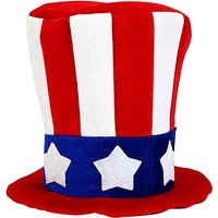 Uncle Sam Hat for 4th of July Independence Day Patriotic Party Supplies American Flag Day Memorial Day Halloween Accessories