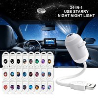 Projektor USB Gwiaździste Niebo z Wyraźnym Obrazem, Regulowaną Jasnością, Sterowaniem Dotykowym, 2w1: Lampka Nocna i Projektor Gwiazd