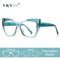 VICKY Fashion New Large Frame Butterfly Personalized Design Anti-blue Light Glasses Customizable Prescription Photochromic