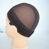 4*4 inch frontal lace headband wig caps for people without hairs adjustable full ealstic wig making