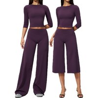 2PCS Yoga Suit Women's Tracksuits Sports Outfits Gym Clothes Sports Bra Flared Pants Athletic Wear Female Workout Yoga Clothing