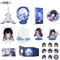 Presale Sunsyea Genshin Impact Official Merch miHoYo Original Authentic XYDZF Series Columbina Badge Acrylic Stand Keychain