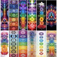 Chakra coloré Yoga méditation bricolage grande taille plein carré rond énergie spirituelle bouddha diamant peinture Kits 5D diamant Art