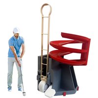 Golf Swing Training Launcher Dispenser Automatic Golf Ball Tee Up Machine Non-powered Golf Simulator for Beginner Teaching Aid