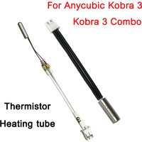 Thermistor Heating Tube for Anycubic Kobra 3 Hotend Accessories Cartridge Heater 24V 50W Kobra 3 Combo Thermistor 260°C