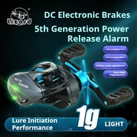 LIZARD NHK DC Baitcasting Fishing Reel Digital Control long cast Carbon washers 7.1:1 10+1BB Max Drag 5kg Fresh Saltwater reel