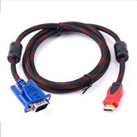 1.5M 5FT High Definition Multime -compatible To VGA Cable Male to Video For HDTV PC Laptop Video Cable Adapter Support 1080P