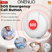 1/2/3/4PCS WiFi SOS Button One Key Emergency Wireless Security Alarm Panic Device for Elderly Kids Home Safety Tuya APP Remote