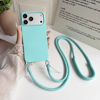 Lanyard Candy Case For iPhone 17 Pro Max 14 12 11 13 15 16 Plus 17 Air Business Shockproof Crossbody Neck Cord Strap Soft Cover