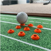Mini Golf Ball Tees for Indoor Practice Mat Durable Plastic Holder for Swing Training
