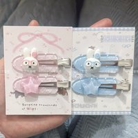 Miffys Kawaii Hairpin New Fashion Rabbit Hair Clips for Girls Bangs Accessories Women Bobby Pin Kids Y2K Headwear Gift Hot Sales